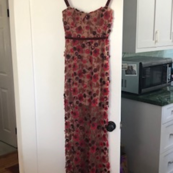 Free People Floral Illusion Dress, Size 4 - Picture 1 of 5